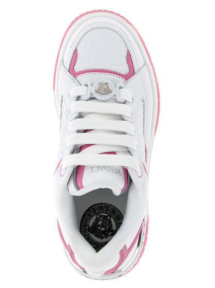 Versace Multicolor Calfskin Athletic Sneakers