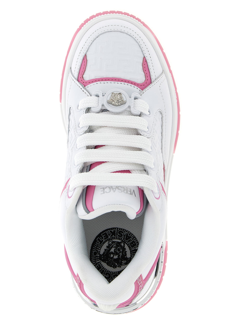 Versace Multicolor Calfskin Athletic Sneakers