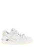 Versace White Calfskin Low Top Sneakers