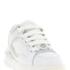 Versace White Calfskin Low Top Sneakers