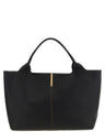 Tod's Black Calfskin Tote Bag