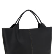 Tod's Black Calfskin Tote Bag