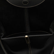 Tod's Black Calfskin Tote Bag