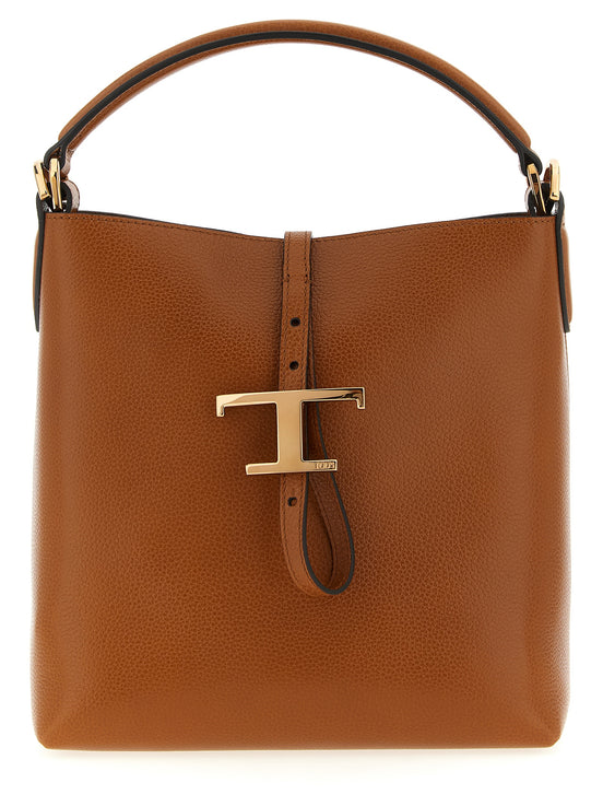 Tod's Brown Calfskin Handbag