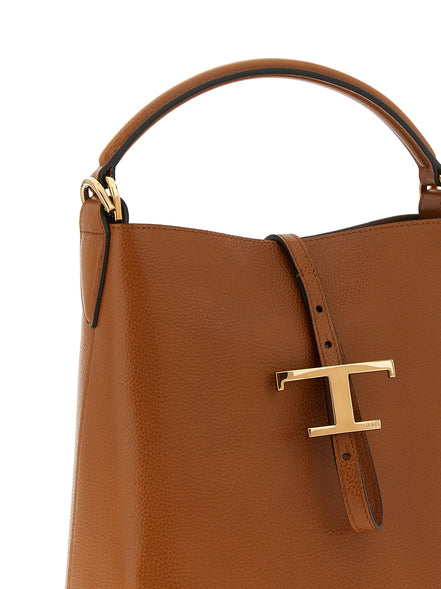 Tod's Brown Calfskin Handbag
