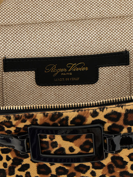 Τσάντα χειρός Roger Vivier πολύχρωμη από δέρμα μοσχαριού