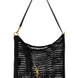 Saint Laurent Black Raffia Shoulder Bag
