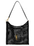 Saint Laurent Black Raffia Shoulder Bag