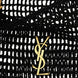Saint Laurent Black Raffia Shoulder Bag