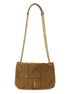 Saint Laurent Beige Calfskin Shoulder Bag