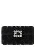 Roger Vivier Black Viscose Clutch Bag
