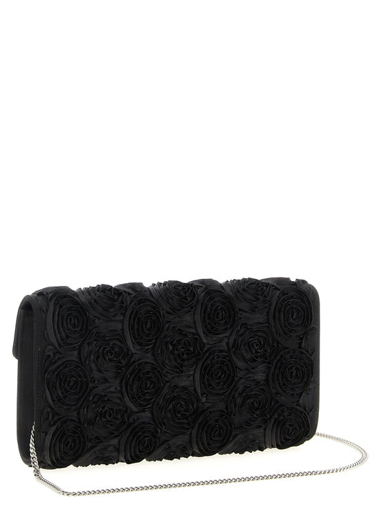 Roger Vivier Black Viscose Clutch Bag