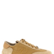 Roger Vivier Beige Calfskin High Top Sneakers