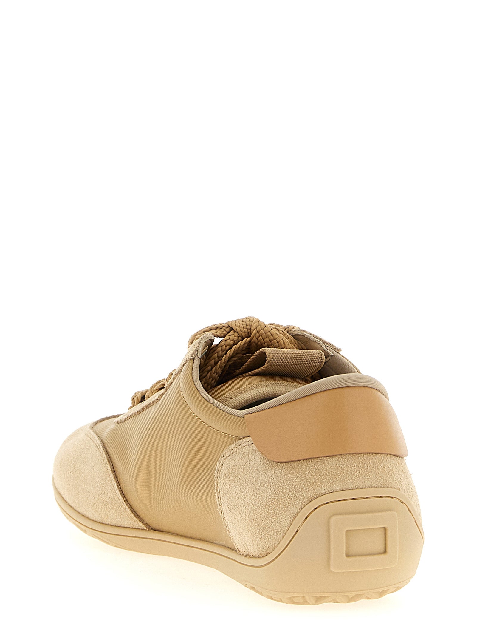 Roger Vivier Beige Calfskin High Top Sneakers