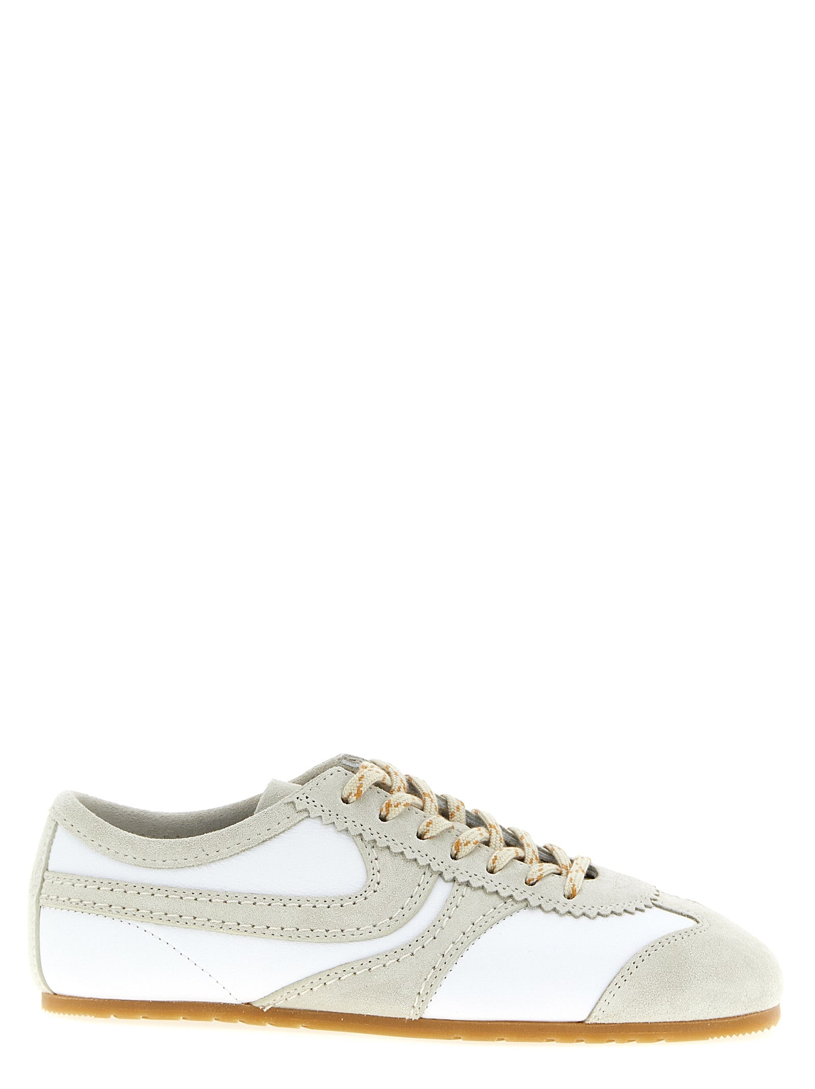 Dries Van Noten Gray Calfskin Sneakers