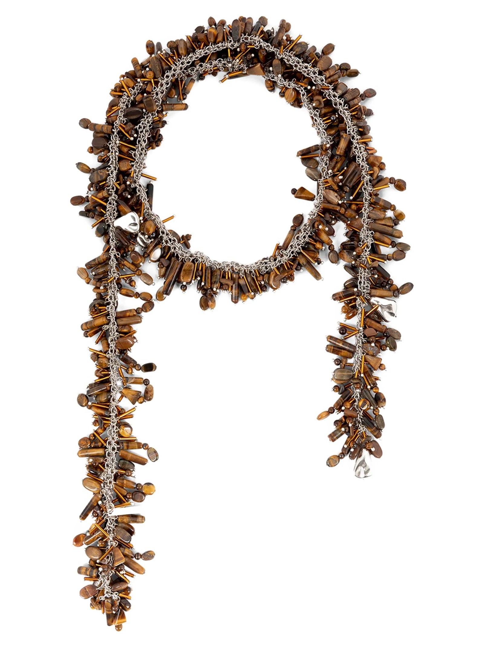 Dries Van Noten Brown Viscose Necklace