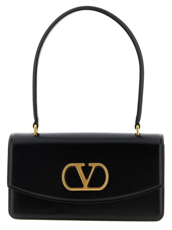 Valentino Garavani Black Calfskin Shoulder Bag