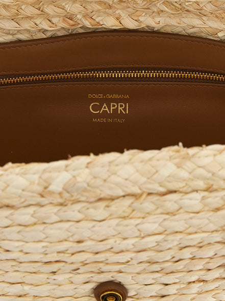 Dolce & Gabbana Beige Cork Shoulder Bag
