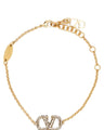 Valentino Garavani Gold Stainless Steel Bracelet