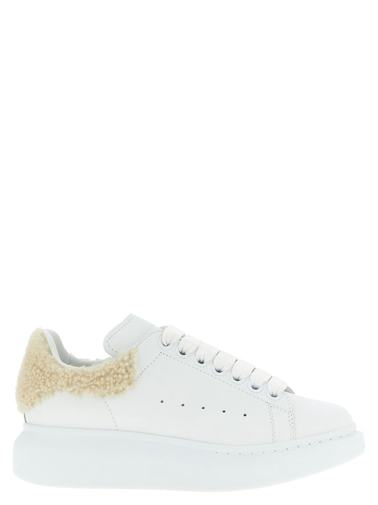 Μπεζ chunky sneakers Alexander McQueen από δέρμα μοσχαριού  