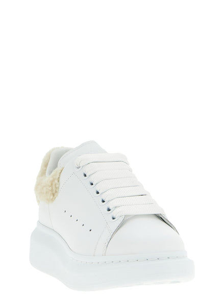 Μπεζ chunky sneakers Alexander McQueen από δέρμα μοσχαριού  