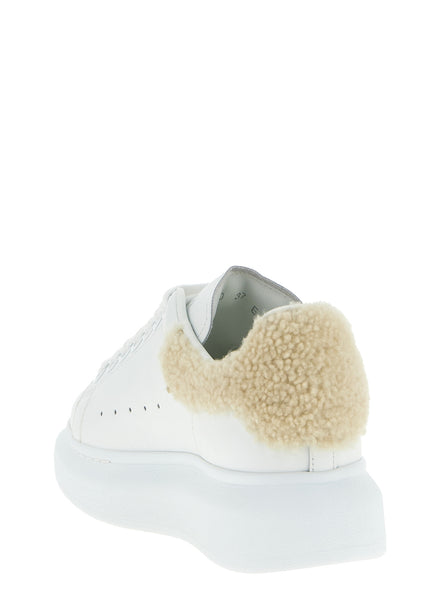 Alexander McQueen Beige Calfskin Chunky Sneakers