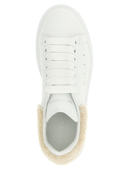 Alexander McQueen Beige Calfskin Chunky Sneakers