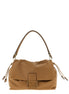 Fendi Beige Lamb Leather Shoulder Bag
