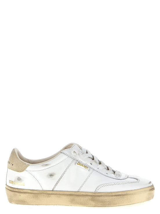Λευκά sneakers Golden Goose από δέρμα αγελάδας  