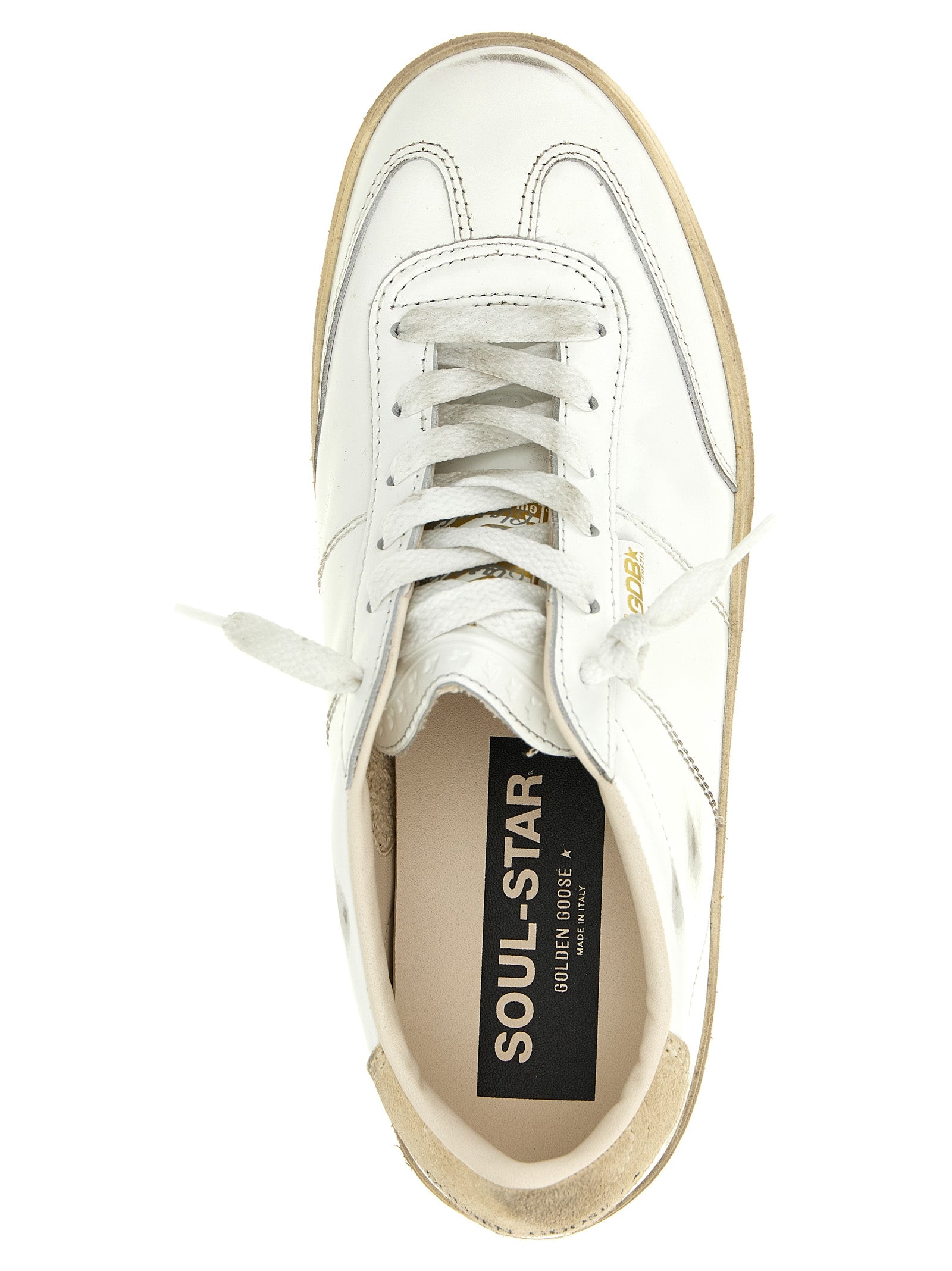 Λευκά sneakers Golden Goose από δέρμα αγελάδας  