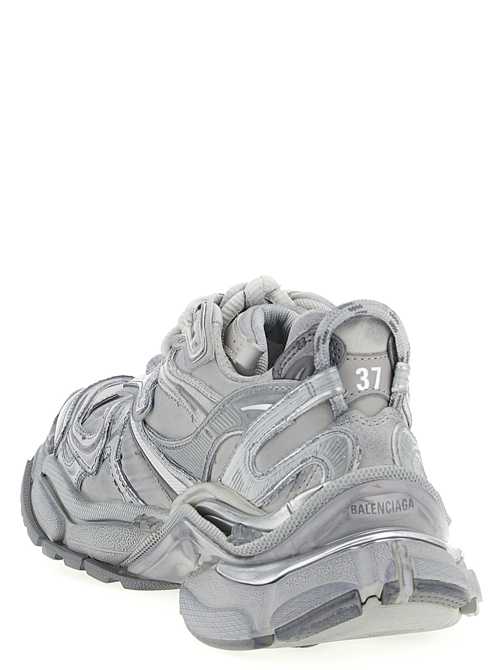 Balenciaga Gray Polyethylene Athletic Sneakers