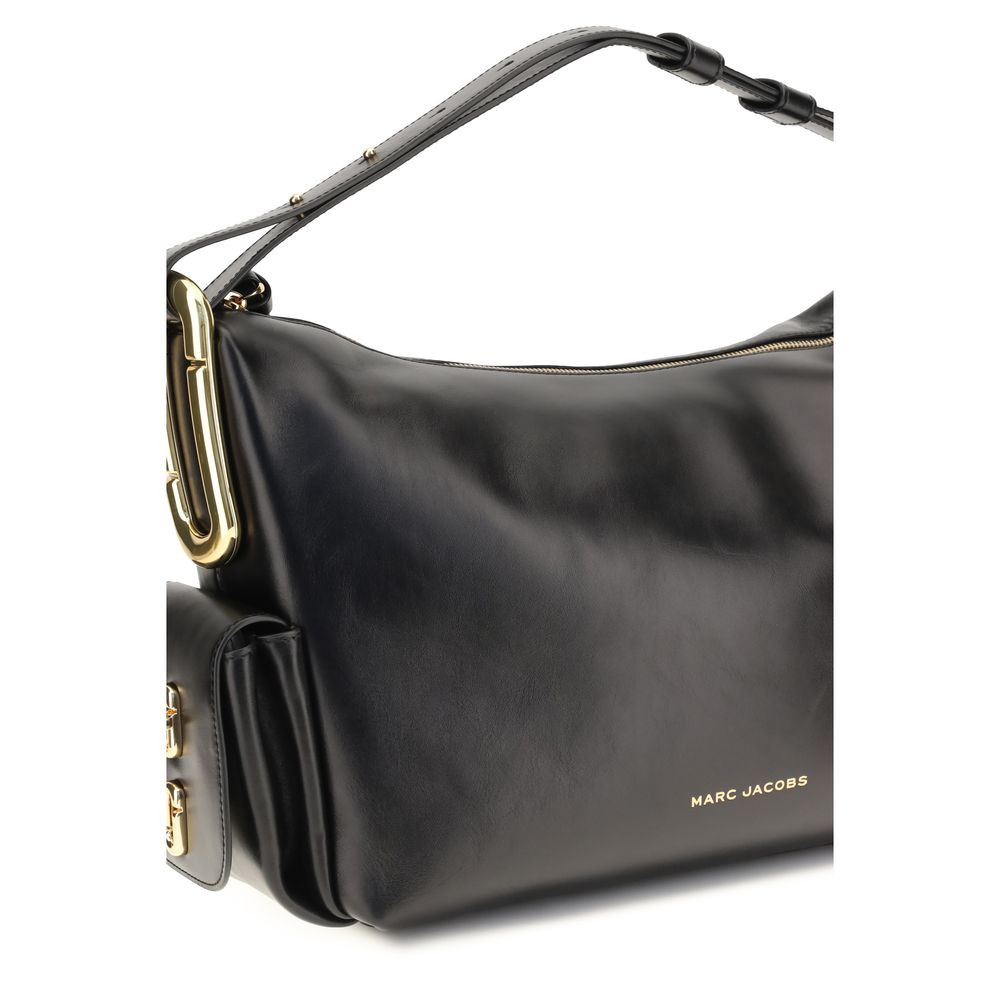 Μαύρη τσάντα ώμου Marc Jacobs Bos Taurus από δέρμα μοσχαριού  