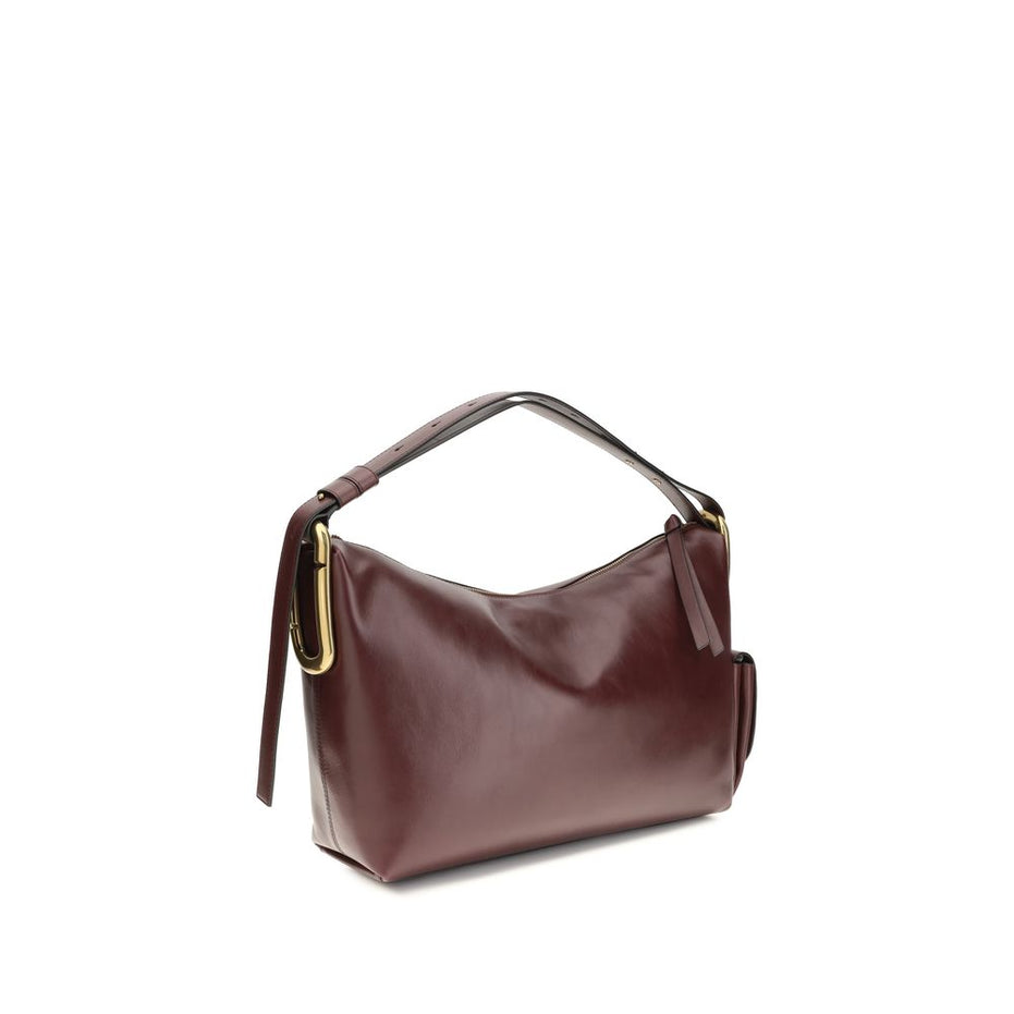 Marc Jacobs Bordeaux Calf Leather Bos Taurus Shoulder Bag