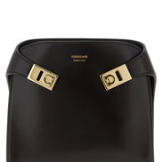 Ferragamo Brown Calfskin Crossbody Bag