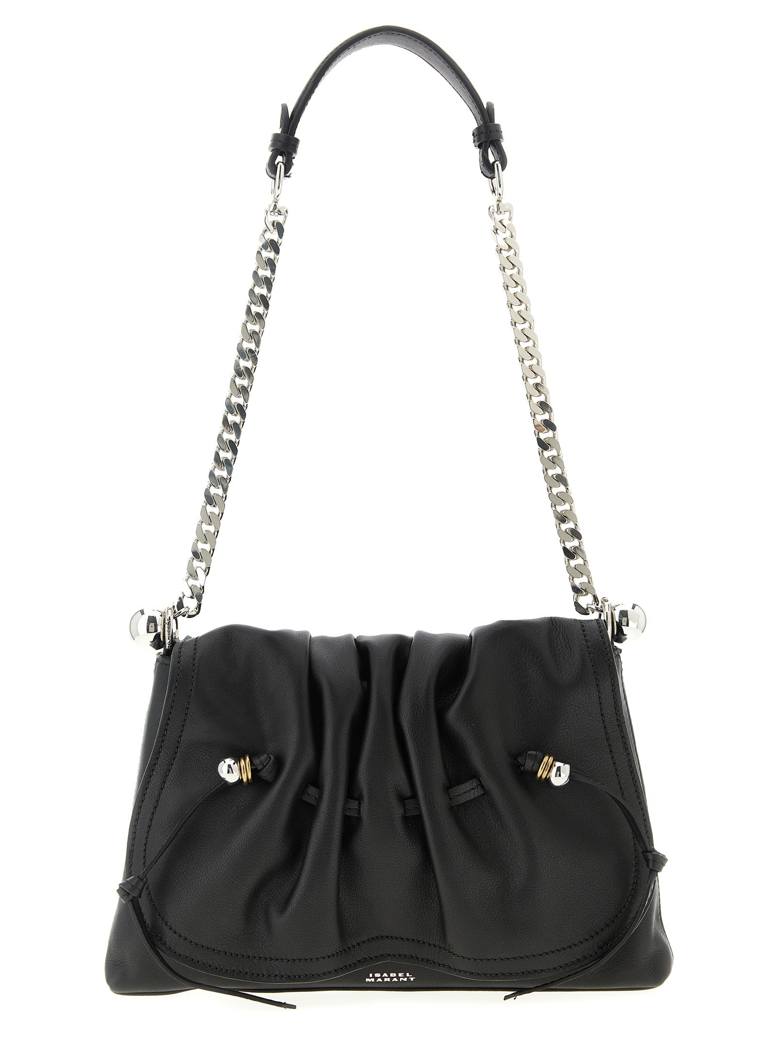 Isabel Marant Black Calfskin Shoulder Bag