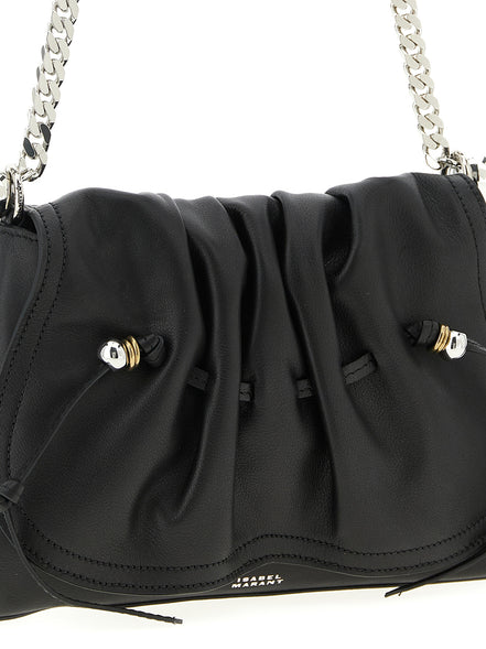 Isabel Marant Black Calfskin Shoulder Bag