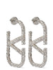 Valentino Garavani Silver Stainless Steel Earrings