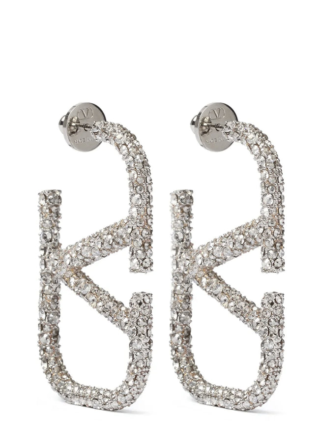 Valentino Garavani Silver Stainless Steel Earrings