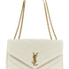 Saint Laurent Beige Lamb Leather Shoulder Bag