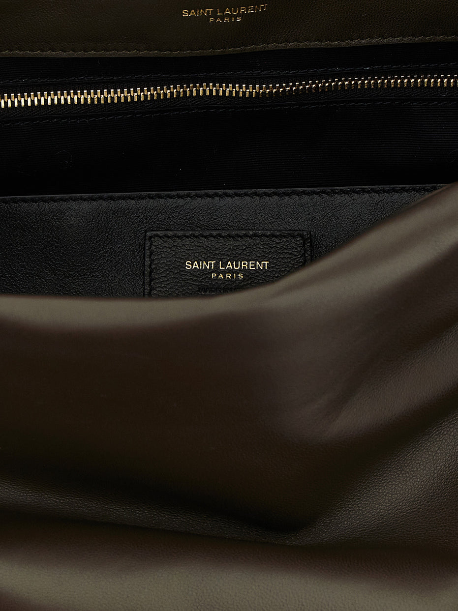 Saint Laurent Bicolor Lamb Leather Shoulder Bag
