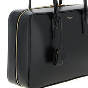 Μαύρη τσάντα ώμου Saint Laurent από δέρμα μοσχαριού