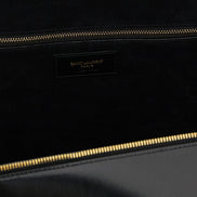 Μαύρη τσάντα ώμου Saint Laurent από δέρμα μοσχαριού