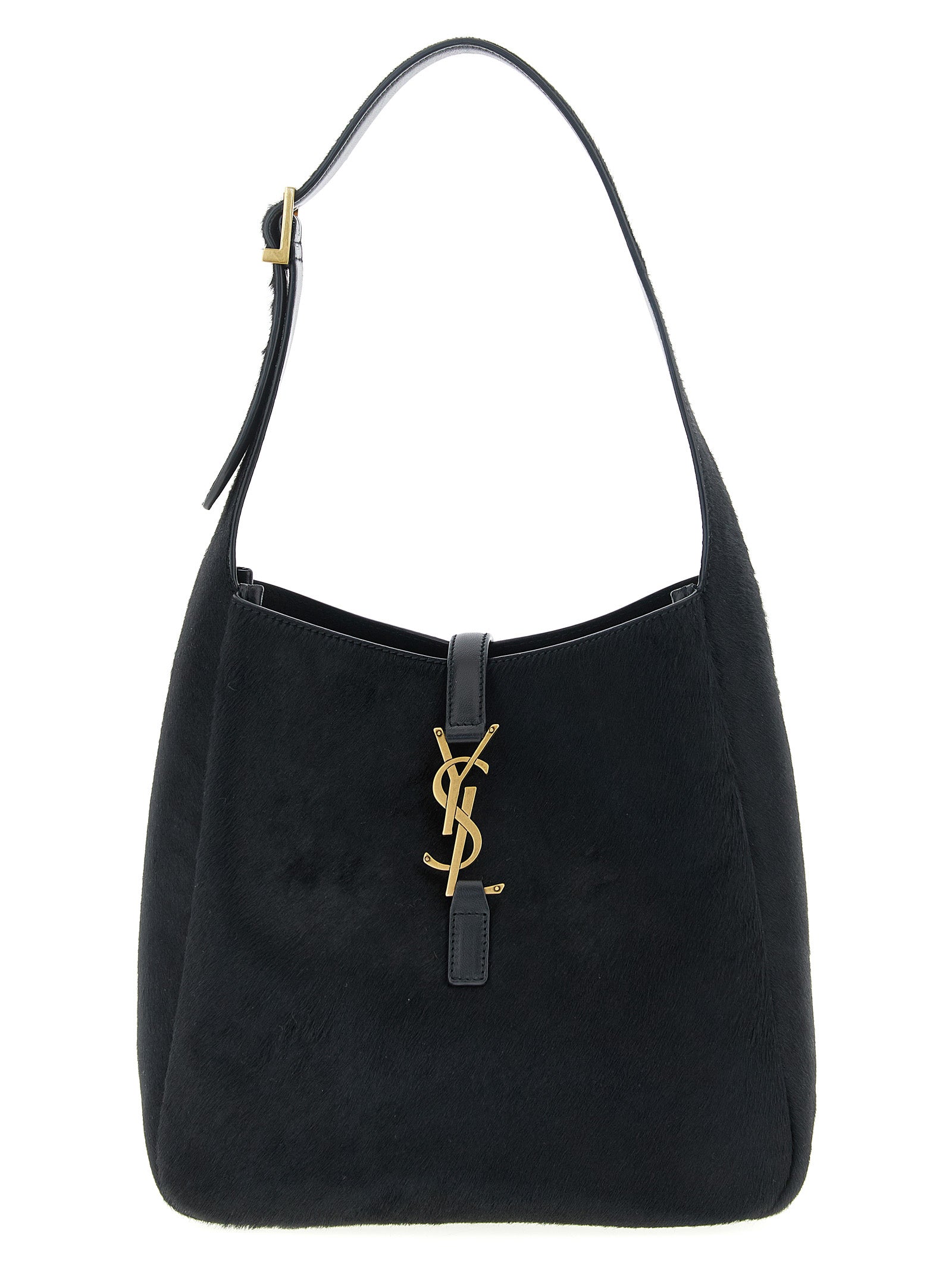Saint Laurent Black Calfskin Shoulder Bag