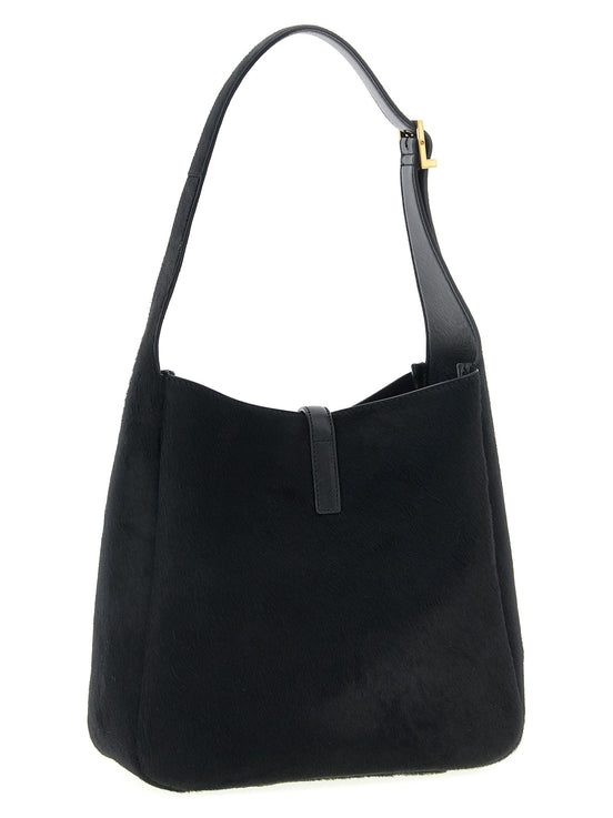 Saint Laurent Black Calfskin Shoulder Bag