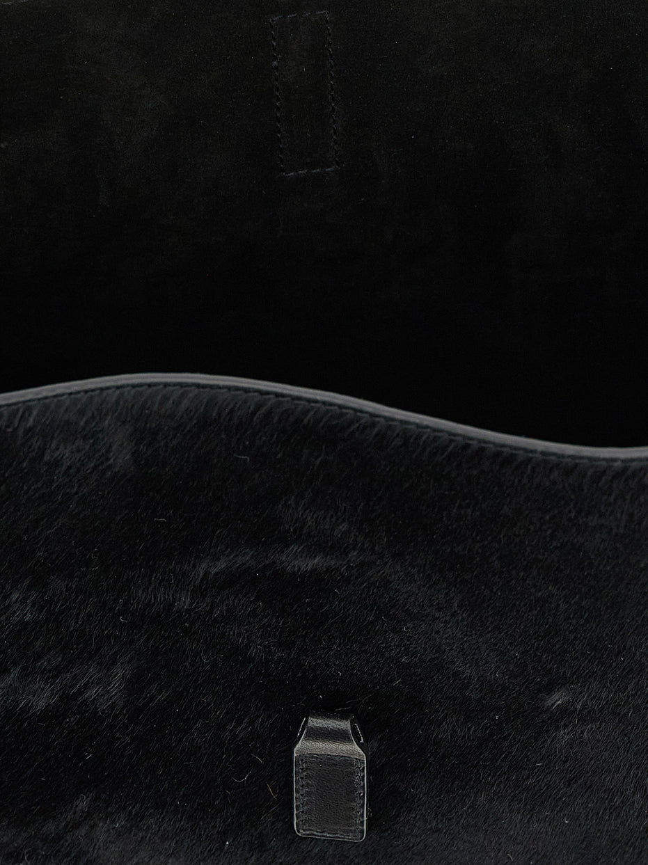 Saint Laurent Black Calfskin Shoulder Bag