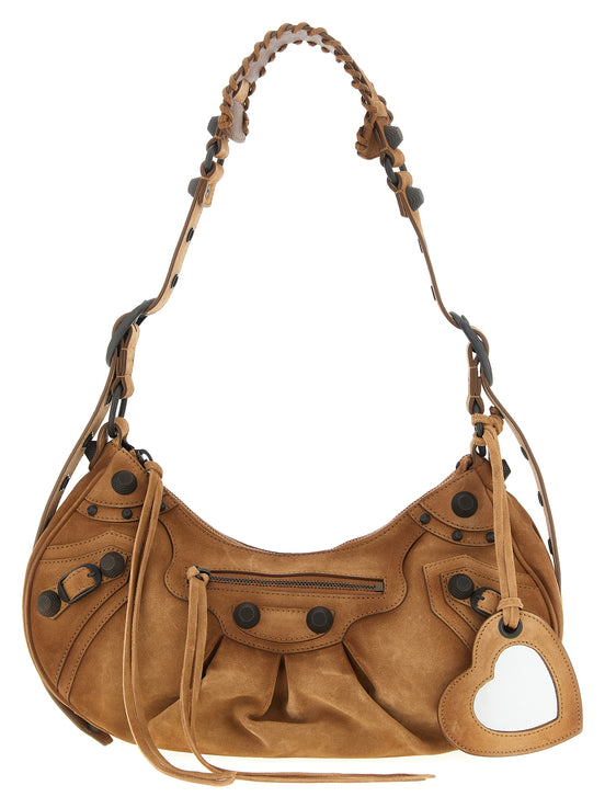 Balenciaga Brown Calfskin Shoulder Bag