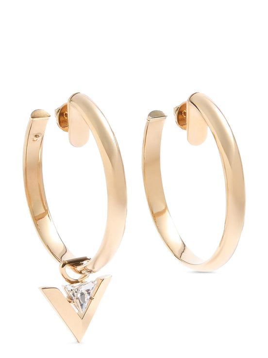 Valentino Garavani Gold Brass Earrings