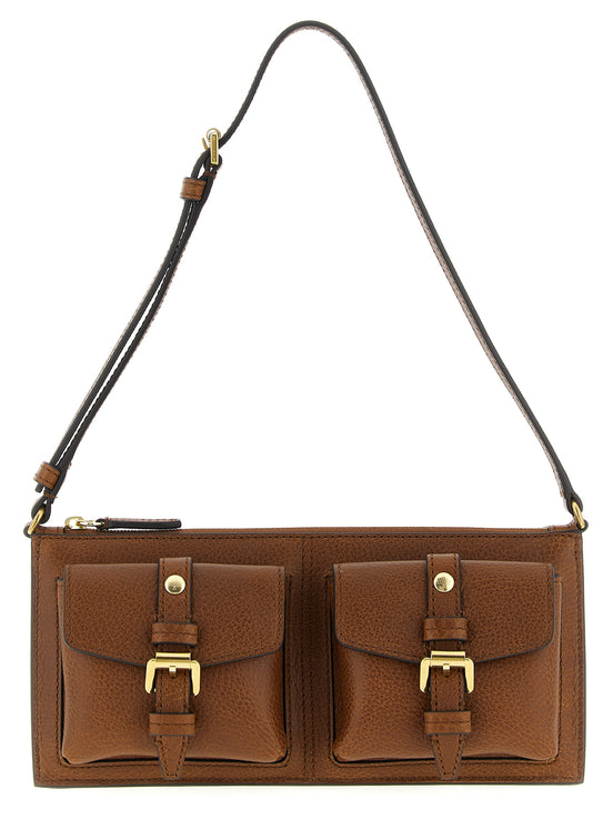 Mulberry Brown Calfskin Shoulder Bag