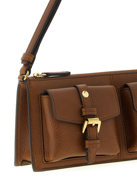 Mulberry Brown Calfskin Shoulder Bag