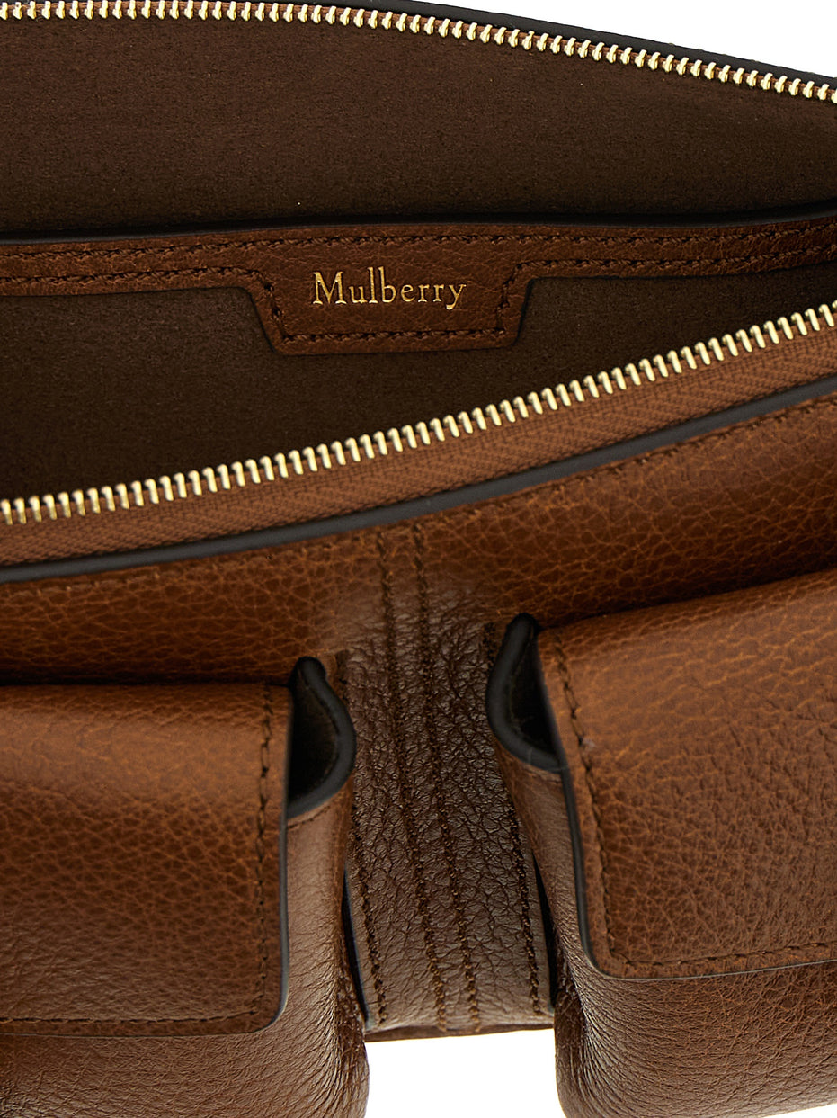 Mulberry Brown Calfskin Shoulder Bag